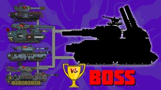 Битва стальных монстров с BOSS - Мультики про танки