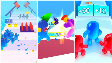 Join Blob Clash 3D Gameplay 32 , Android Games Gameplay ios Walkthrough Simulator