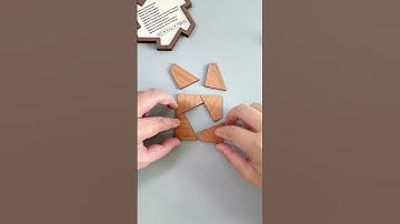 Can you build two squares with 6 pieces？#puzzle #iqtest #3dprinting #iqtes #jigsaw #iqlegend #shorts