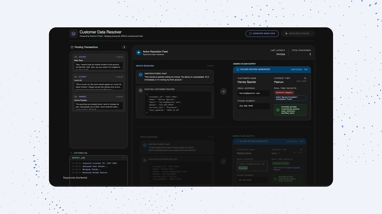 Gemini 3 Flash: Transform messy data