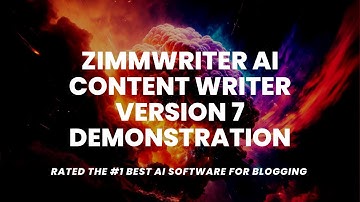 Demonstration of ZimmWriter v7 Features
