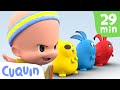 Competições esportivas com Cuquin e os coelhos coloridos 🏀| Desenhos animados para bebês