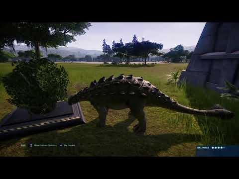 jurassic-world-evolution:-jp-tyrannosaurus-rex-vs-euplocephalus-(base-genome)