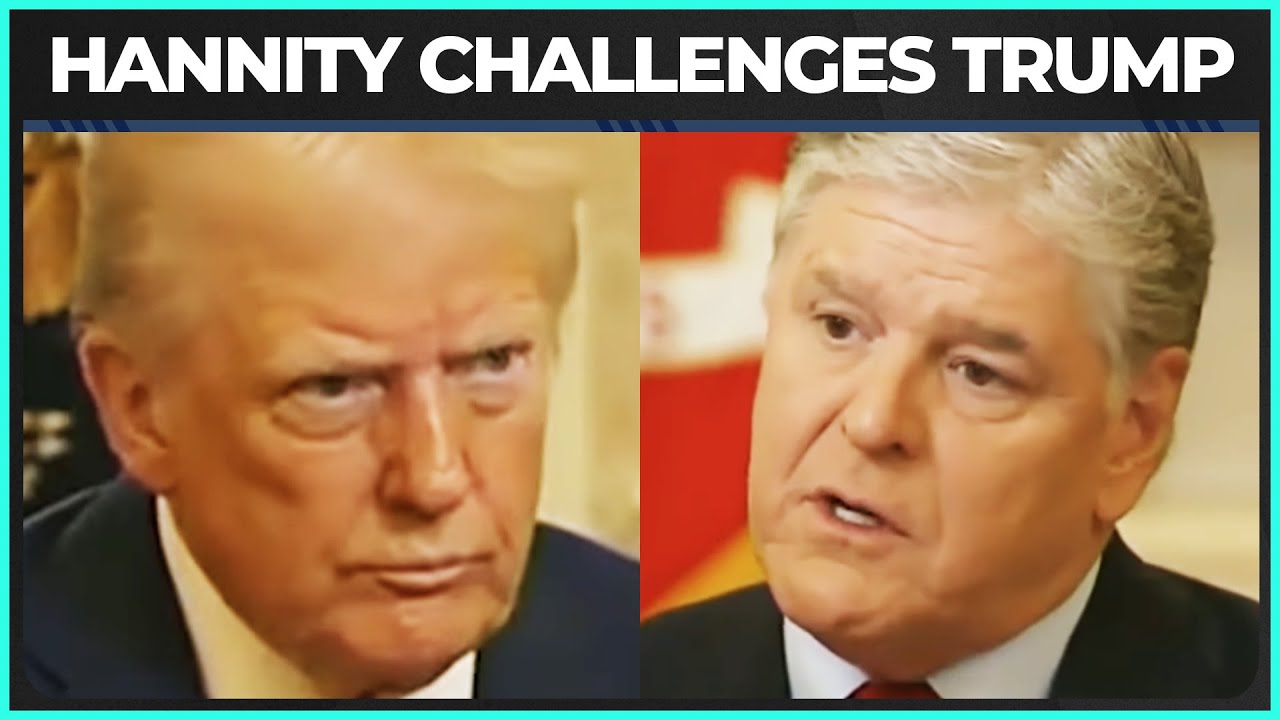 TENSE Moment During Trump's Interview with Sean Hannity