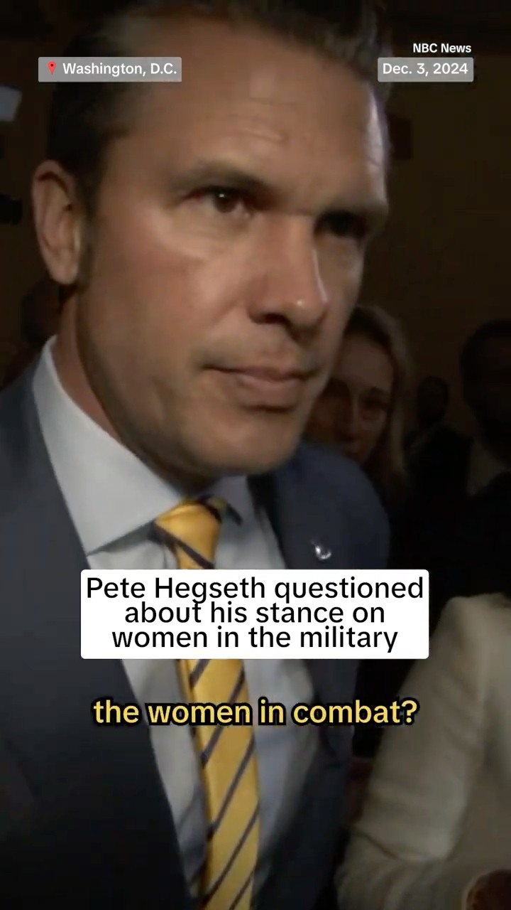Pete Hegseth questioned about his stance on women in the military