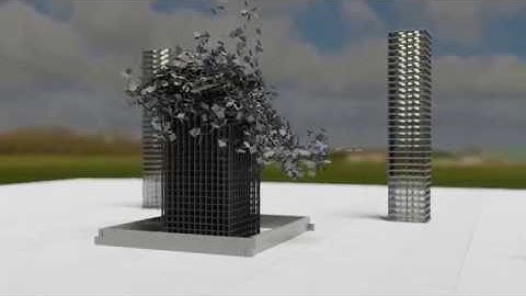 Keva Plank Building Simulation - Blender3D