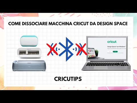 come dissociare eliminare scollegare macchina cricut da design space