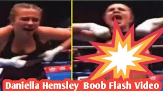 DANIELLA HEMSLEY BREAST FLASH VIDEO | After win fight Hemsley bad celebrate