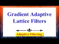 Adaptive Filters: Gradient Lattice Filters | Advanced Digital Signal Processing