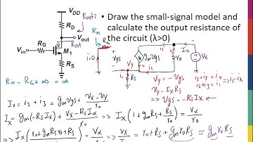 Week11 - Output Resistance of CS with Degeneration