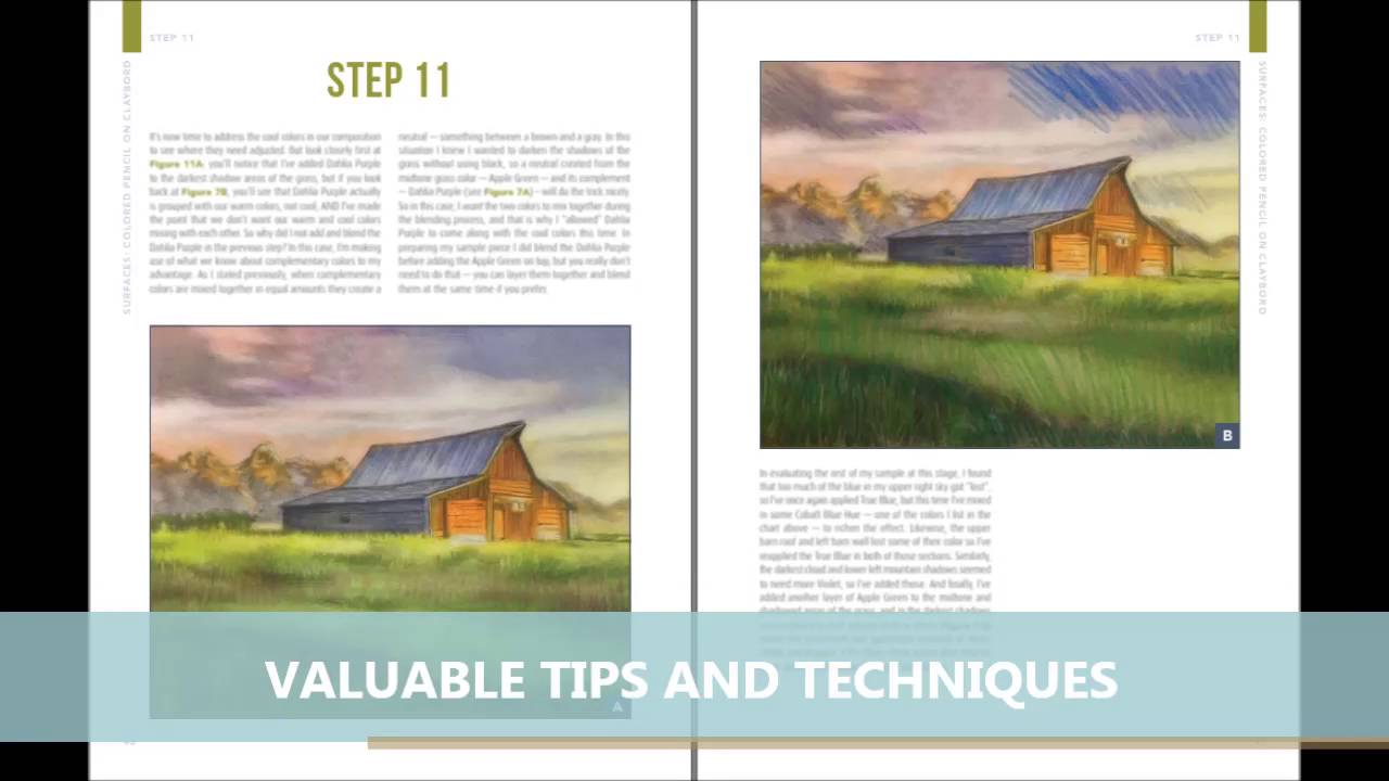 COLORED PENCIL landscape on claybord YouTube