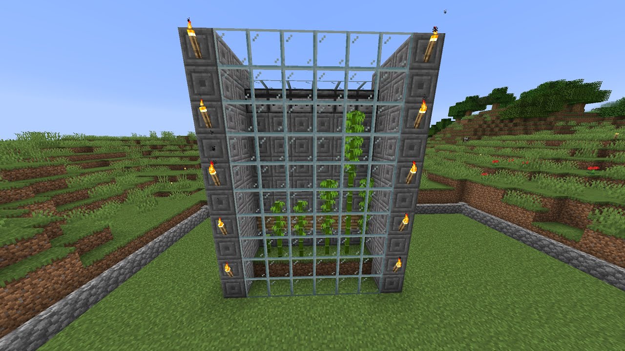 How to make Automatic Bamboo Farm in Minecraft (#3) - YouTube