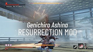 Sekiro: Resurrection  - Genichiro The Rival (Charmless, Demon Bell) No damage