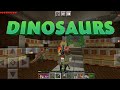 #Minecraft dinosaurs 麦块恐龙世界，肥boy与大馒头小芒果一起玩。