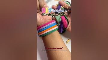 DIY Bangles for Garba Night | Easy & Colorful Navratri Hack ✨ #shorts #trendingonshorts #garba #diy