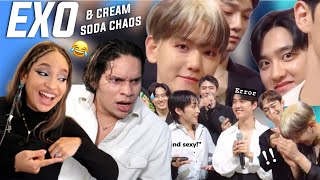 Chaotic EXO is back! Waleska & Efra react to EXO Funny Moments 2023 | Cream soda era