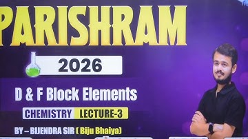  D and f block by Vijendra sir 