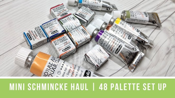 Review & demo - Shinhan PASS Color hybrid gouache/watercolor paints 