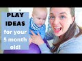 How to Play with a 5 MONTH OLD Baby! Play activities for 5 month old development.