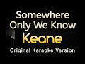 Somewhere Only We Know - Keane (Karaoke Songs With Lyrics - Original Key)