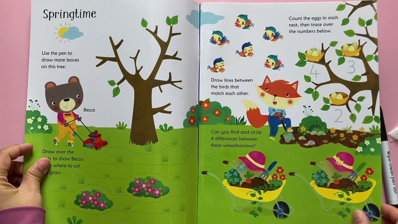 Usborne Wipe-Clean Garden Activities