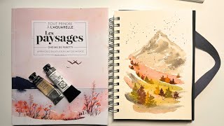 Les Paysages by Ondine de Peretti | Watercolor Landscapes  Book review and project demo