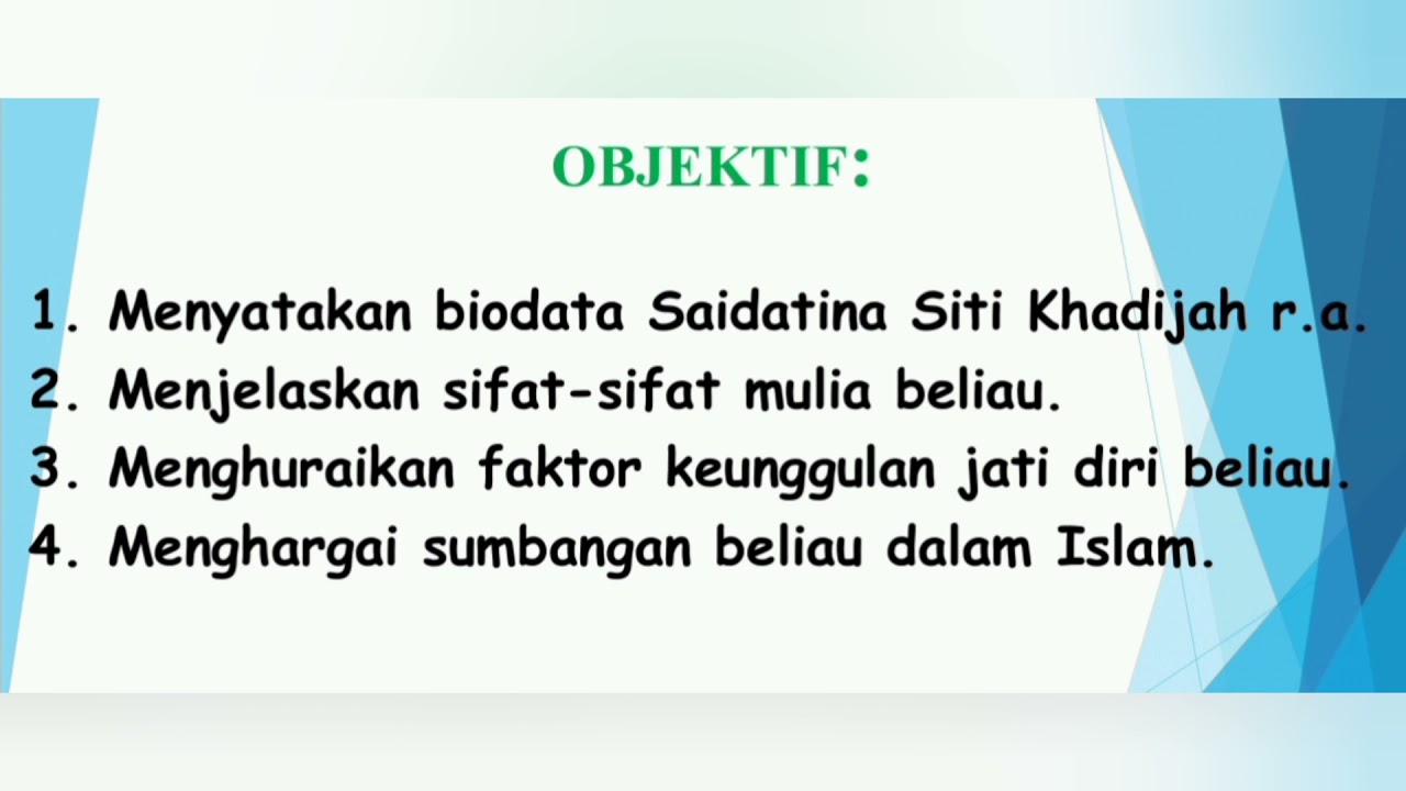 Saidatina Siti Khadijah Ariffhakimie Youtube