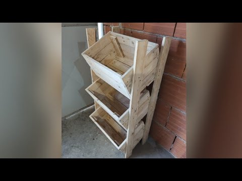 Come Costruire Uno Scaffale Portafrutta Con I Pallet Youtube