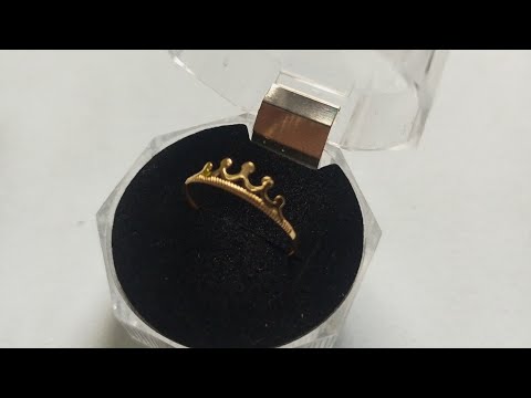 CROWN RING II 18K SAUDI GOLD #unboxing