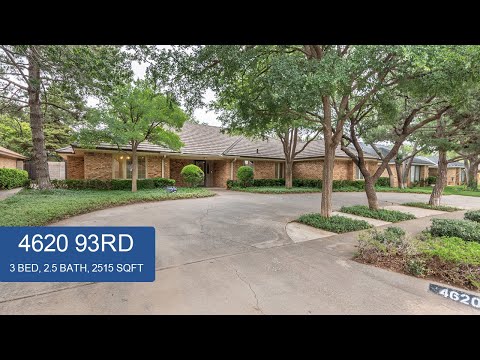 4620 93rd St, Lubbock, TX home video tour