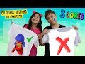 Desafio de Pintura na Camiseta com 3 Cores! Quem Venceu? 🎨