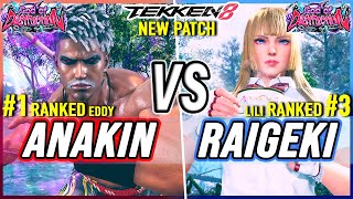 T8 🔥 Anakin (#1 Ranked Eddy) vs Raigeki (#3 Ranked Lili) 🔥 Tekken 8 High Level Gameplay