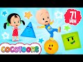 The Shapes Song and more Nursery Rhymes for kids from Cleo and Cuquin | Cocotoons