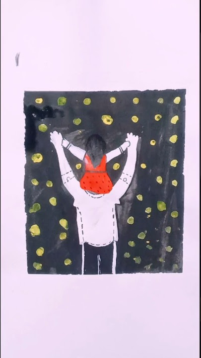 ❤️Father love 💗 | DIY Drawing 😍 #art #youtubeshorts