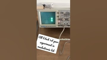 #mechatronics# lab in #b.tech#