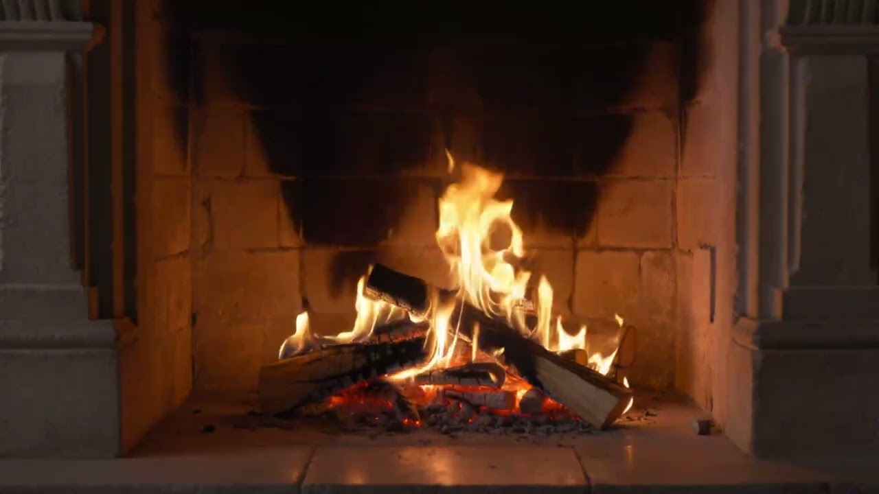 Cozy Fireplace 🔥 4K Visuals | Relax, Study, Sleep – PureVisuals