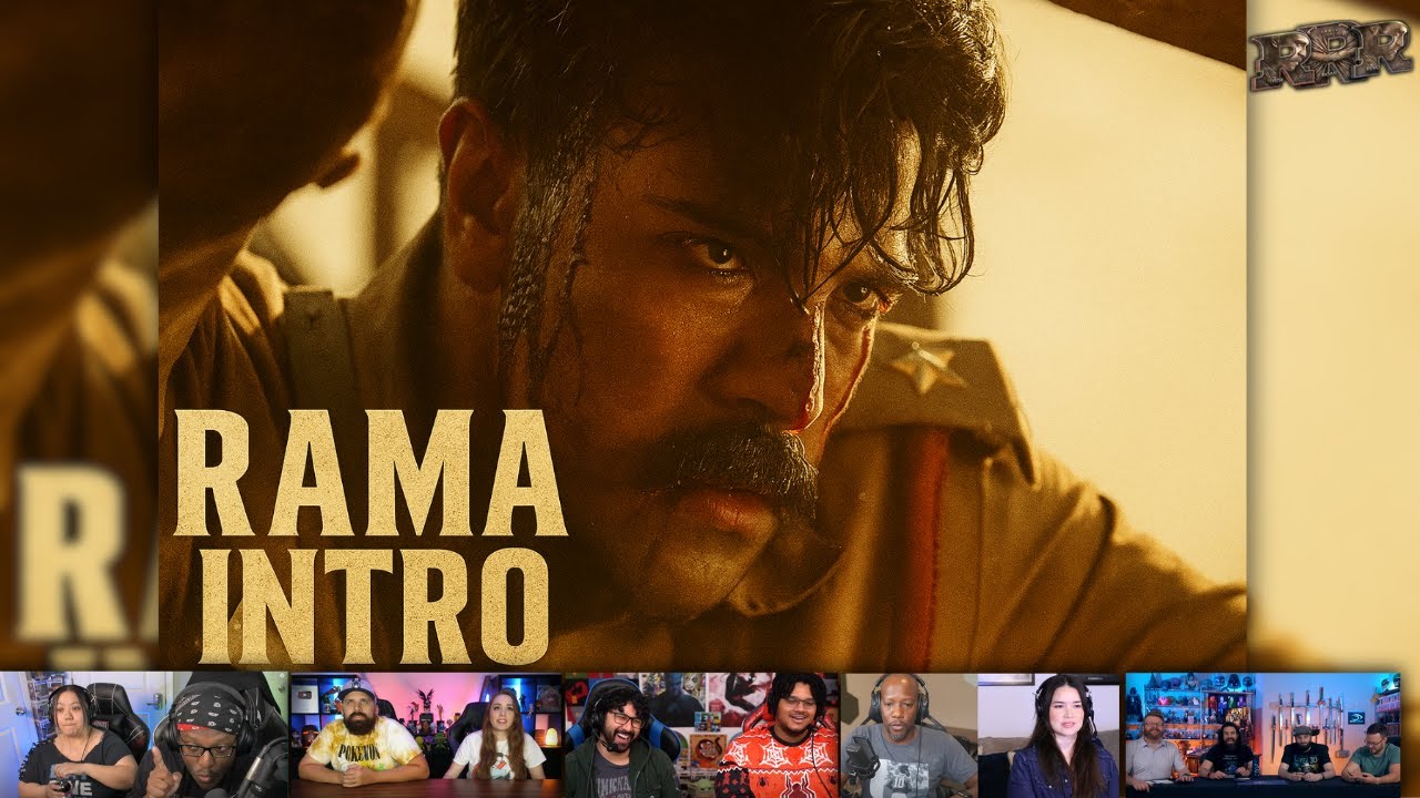 «Реакция на RRR Mix | Эпическая огненная вступительная сцена Рамы | Первый просмотр фильма RRR»