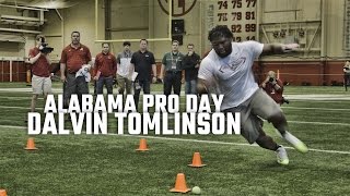 Watch Dalvin Tomlinson at Alabama Pro Day