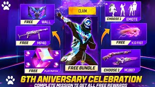 Indonesia Server 6Th Anniversary Event 😍 Free Rewards 😋 || Garena Free Fire