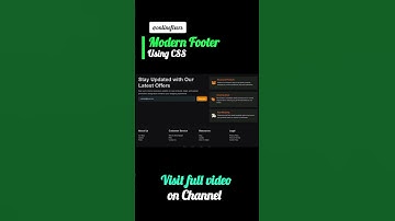 Responsive Footer Design #csstutorial  #codinglover #coder #codingshortvideo #viral #trending