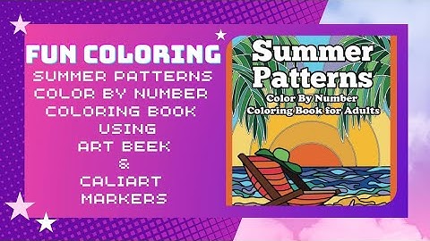 Fun Coloring! 🌞 Summer Patterns by Color Questopia ~ Time Lapse