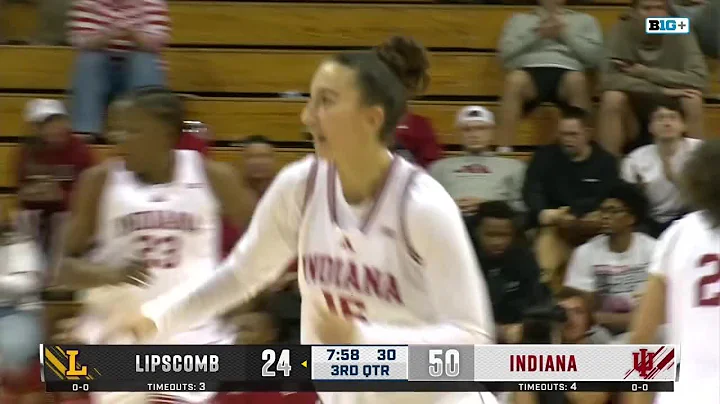 Shay Ciezki Kocks Down the Three vs. Lipscomb | Indiana Women's Basketball