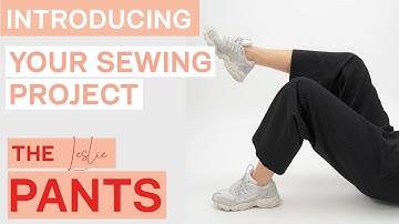 Preview: Sewing Pattern straight pants with elastic waistband | Sewing tutorial | JULIANA MARTEJEVS