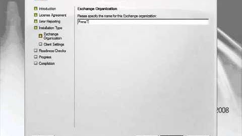 Exchange Installation: Performing a Typical Installation of Exchange 2007 SP1