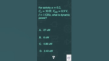 VLSI Design Quiz 07 #vlsidesign #semiconductor