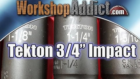 TEKTON 3/4" Drive Deep Impact Socket Set 4889 4891