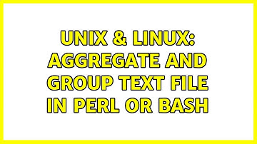 Unix & Linux: Aggregate and group text file in perl or bash (4 Solutions!!)