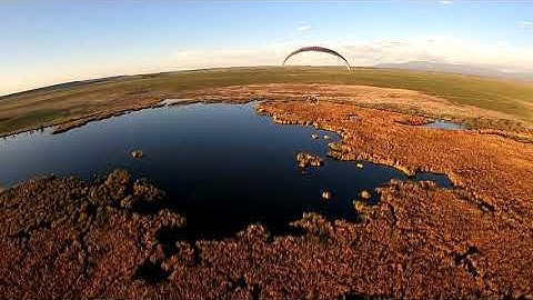 Spring paramotor flight near Rye Colorado