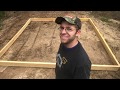 Laying out Small Goat Barn Floor Frame Laying out Small Goat Barn Floor Frame