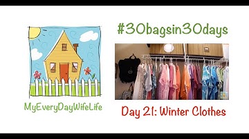 30 Bags In 30 Days | Declutter Challenge | Day 21: Winter Clothes